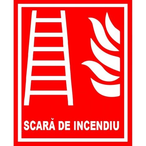 Placuta pentru scara de incendiu